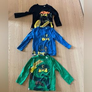 LEGO Ninjago Long Sleeve Shirts - Black, Blue, Green